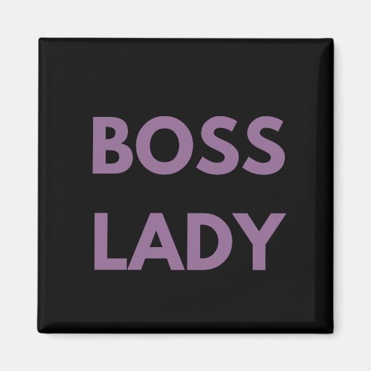 Boss Lady Lila Letters Magnet (Vorne)