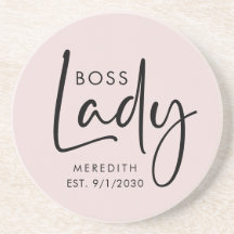 Boss Lady Logo Rosa Personalisiert