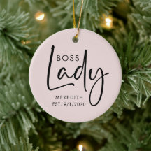 Boss Lady Logo Rosa Personalisiert