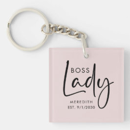 Boss Lady Logo Rosa Personalisiert Schlüsselanhänger