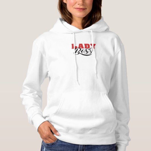 Boss Lady Mindset – Powerful Women Quote Design Hoodie (Vorderseite)