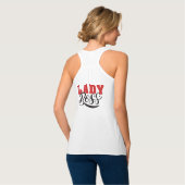 Boss Lady Mindset – Powerful Women Quote Design Tank Top (Rückseite Vollansicht)