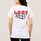 Boss Lady Mindset – Powerful Women Quote Design Tri-Blend Shirt (Rückseite)
