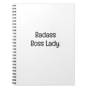 Boss Lady mit Ecken und Kanten Notizblock