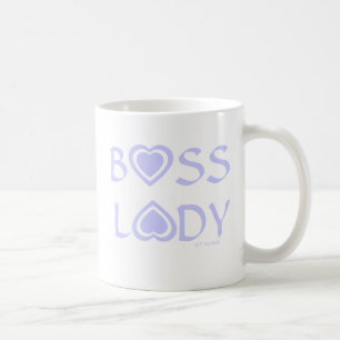Boss Lady mit Lavendelherzen Kaffeetasse