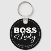 Boss Lady mit Personalisiertem Schlüsselanhänger i (Vorderseite)