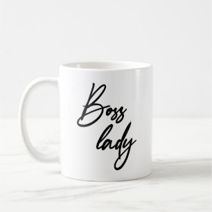 Boss Lady Modernes Handlingskript Kaffeetasse