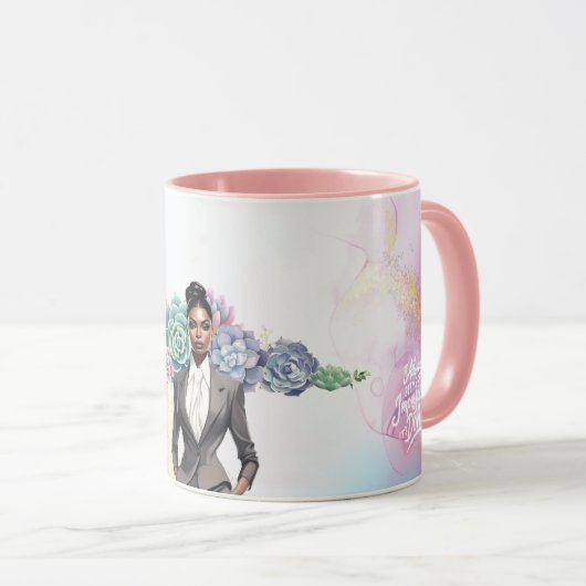 Boss Lady Motivierend, Leistung und Erfolg Tasse (VorderseiteRechts)