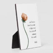 Boss Lady Motivierend Quote Floral Fotoplatte (Seite)