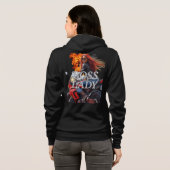 Boss Lady Motorrad Hoodie (Schwarz voll)