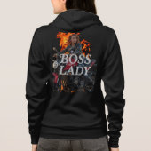 Boss Lady Motorrad Hoodie (Rückseite)