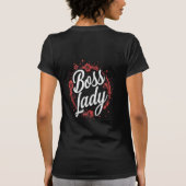 Boss Lady National Boss Day Design T-Shirt (Rückseite)