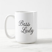 Boss Lady Personalisiert Coffee Tasse mit roten Li (Links)