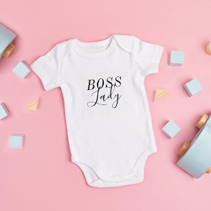 Boss Lady Personalisiert Dusche Baby Strampler