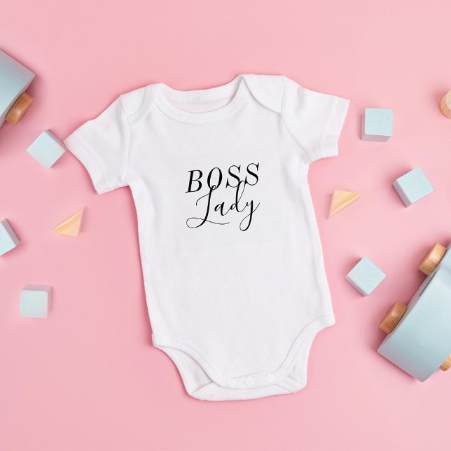 Boss Lady Personalisiert Dusche Baby Strampler (Von Creator hochgeladen)