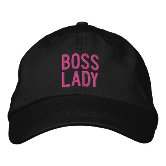 Boss Lady Personalisiert verstellbarer Hut (Vorderseite)
