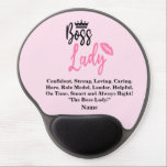 Boss Lady, Personalisierter Name Geschenk für sie Gel Mousepad<br><div class="desc">Boss Lady,  Personalisierter Name Geschenk für sie</div>