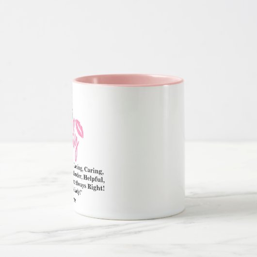 Boss Lady, Personalisierter Name Geschenk für sie Tasse (Zentrum)