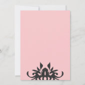 Boss Lady Pink American Brautparty Einladung (Rückseite)