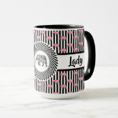 Boss Lady Pink Elefanten Ringer 15oz Tasse (VorderseiteRechts)