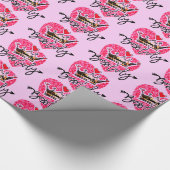 Boss Lady Pink Geschenkpapier (Ecke)