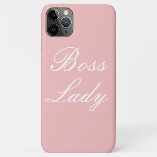 Boss Lady Pink Girly Case-Mate iPhone Hülle (Rückseite)