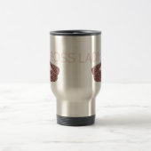 Boss Lady| Pink High Heel Shoes Diva Travel Mug Reisebecher (Mittel)
