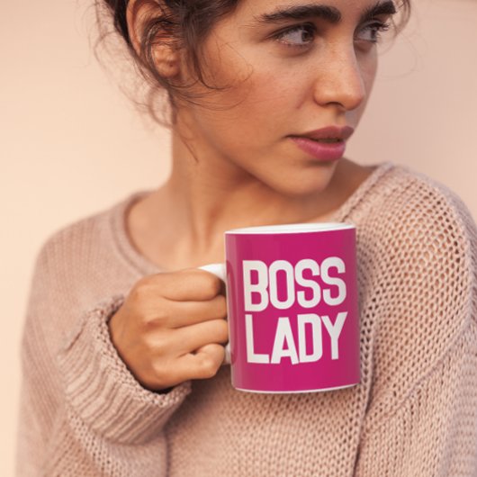 BOSS LADY PINK KAFFEE TASSE