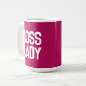 BOSS LADY PINK KAFFEE TASSE (Vorderseite Links)
