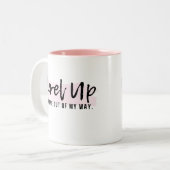 Boss Lady Pink Positive Tasse - Level Up (Vorderseite Links)