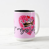 Boss Lady Pink Zweifarbige Tasse (VorderseiteRechts)