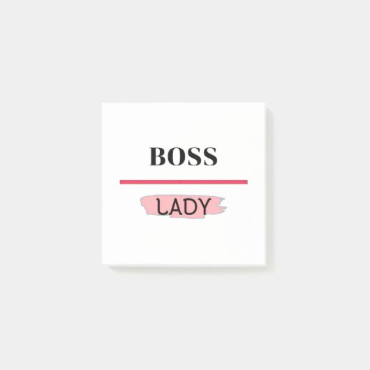 BOSS LADY POST-IT KLEBEZETTEL (Vorderseite)