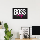 Boss Lady Poster (Heimbüro)
