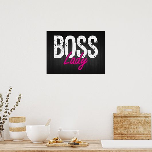 Boss Lady Poster (Küche)