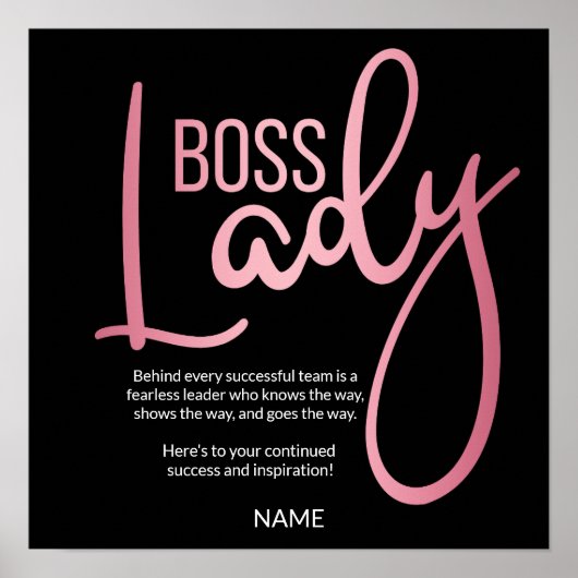 Boss Lady Poster (Vorne)