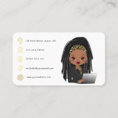 Boss Lady QR Code Visitenkarte (Rückseite)