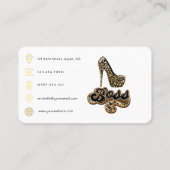 Boss Lady QR Code Visitenkarte (Rückseite)