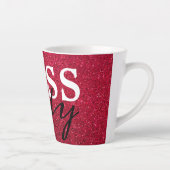 Boss Lady Red Glitzer Tasse (Rechts)