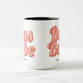 Boss Lady Retro Kundenname Kaffeemaschine Tasse (Zentrum)