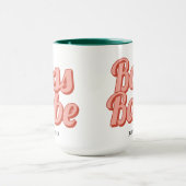 Boss Lady Retro Kundenspezifischer Name Kaffeemasc Tasse (Zentrum)