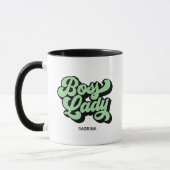 Boss Lady Retro Neo Mint Tasse (Links)