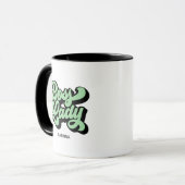 Boss Lady Retro Neo Mint Tasse (Vorderseite Links)