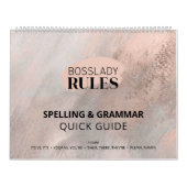 Boss Lady Rules Korrigieren von Rechtschreibung un Kalender (Titelbild)
