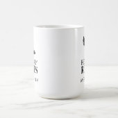 Boss Lady Rules Stiletto-Logo Personalisiert Kaffeetasse (Mittel)