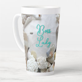 Boss Lady Sand Dollar Seashells Milchtasse