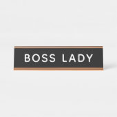 Boss Lady Schreibtischnamensplakette (Vorderseite )