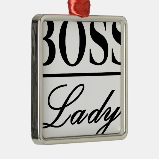 BOSS LADY SILBERNES ORNAMENT (Rechts)