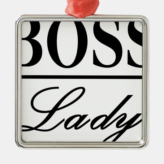 BOSS LADY SILBERNES ORNAMENT (Vorne)