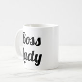 Boss Lady | Slogan-Tasse | handschriftlich Kaffeetasse (Vorderseite Links)