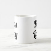 Boss Lady | Slogan-Tasse | handschriftlich Kaffeetasse (Mittel)